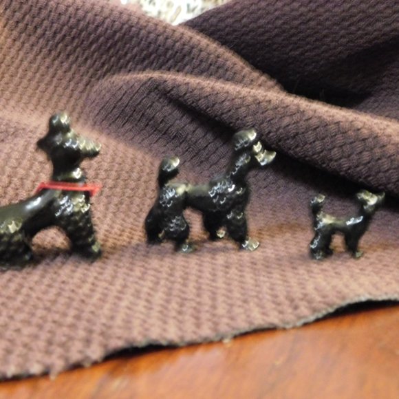 Poodles Ceramic Figures ascending Vintage - Picture 3 of 6